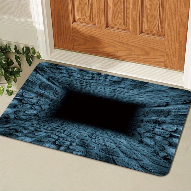 Retro 3D Anti-Slip Diatom Mud Floor Mat, 16x24 Inch, Washable & Heat Resistant Entryway Rug, Versatile & Stylish Home Decor