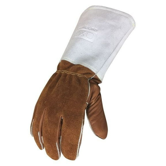 Welding Gloves, Safety Cuff, Wing Thumb, Cowhide, XL, 1 PR