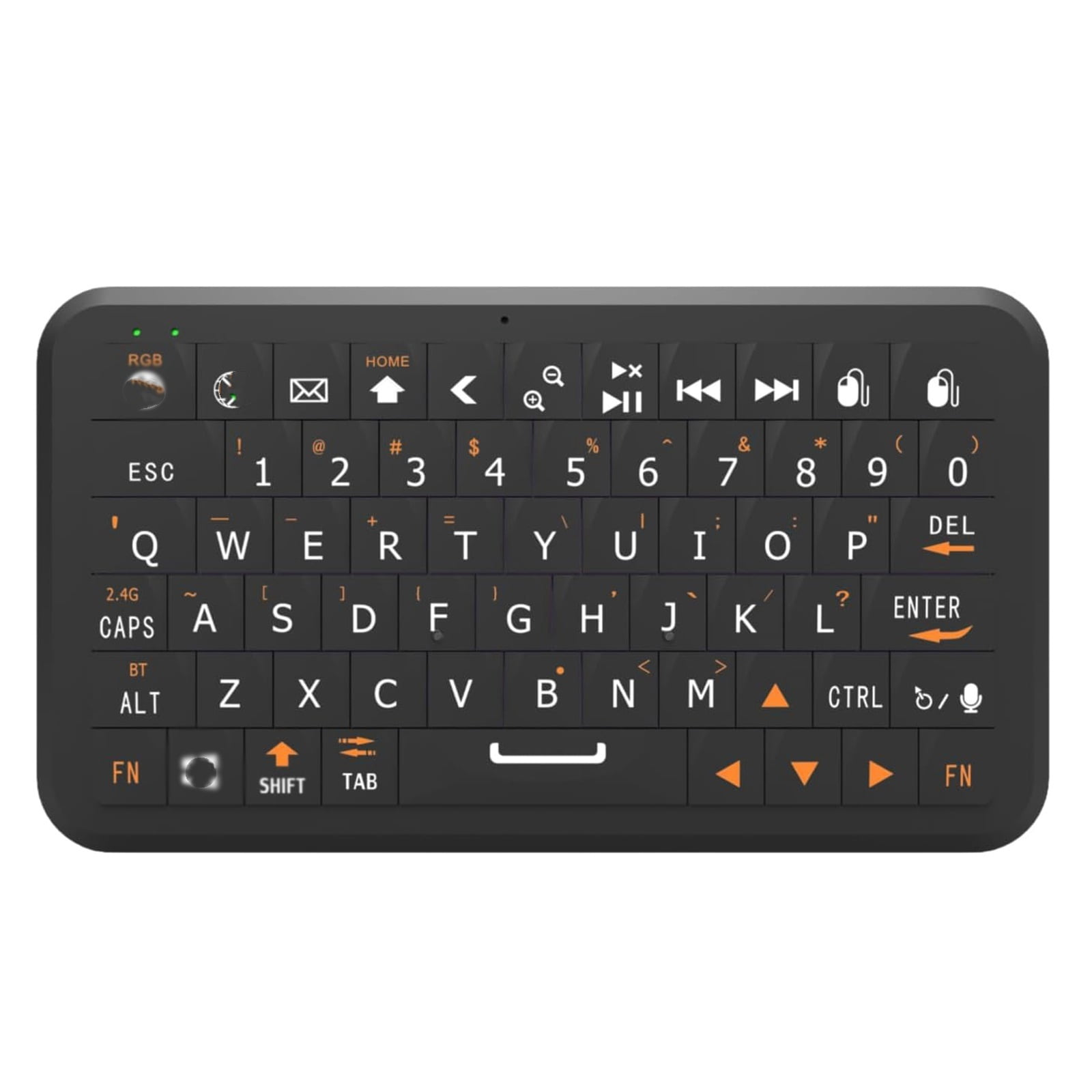 Mini Keyboard Compatible for Win/for iOS/for Android, Keyboard Typewriter Gaming Keyboard, 64 Keys, RGB Backlight Options, Bluetooth 5.0/2.4G Dual Mode(Sold without manufacturer warranty)