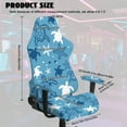 thumbnail image 7 of Xoenoiee Turtle Starfish Print Gaming Chair Covers Slipcovers, Office Chair Covers with Armrest Covers, 4Pc/Set Durable Stretchable Elastic Computer Chair Cover for Anti Cat Scratch, 7 of 7