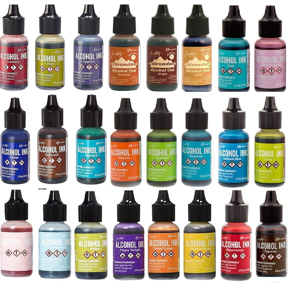 Tim Holtz Adirondack Alcohol Ink 24 bottle Mega Set