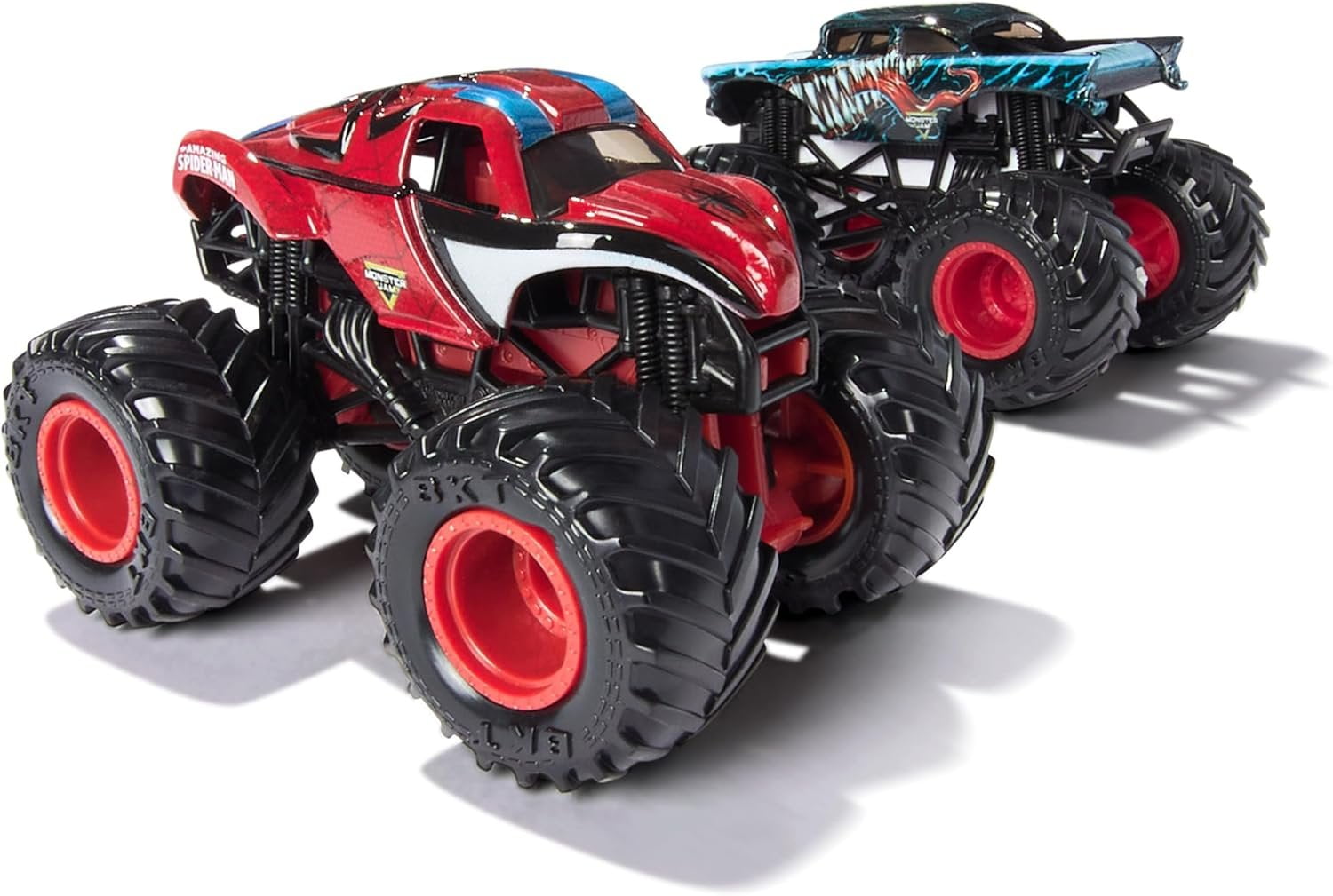 Monster Jam Marvel Venom vs Spider-Man Die-Cast Trucks Series 4, 1:64 Scale