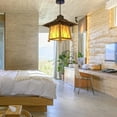 thumbnail image 4 of lionlar Bamboo Pendant Light Handwoven LED Light Suction-Hanging Purpose Droplight, 4 of 9