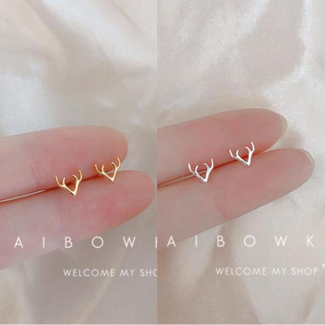 bingo 925 Plata Chica Lindo Exquisito Zirconia Plano De Cuatro Hojas Trébol Pendientes