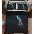 thumbnail image 1 of 3D Pexels Sports Professional Skiing Player Quilt Cover Set Bedding Set Duvet, 1 of 3
