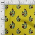 thumbnail image 1 of oneOone Cotton Poplin Fabric Leaves & Floral Block Print Fabric BTY 56 Inch Wide, 1 of 4