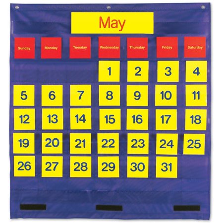 bilingual monthly calendar pocket chart introduce english