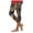 Brown, variant on COMVALUE Capri Leggings for Women Loose Cropped Pant Fashion Flower Print Capris (Beige, S)