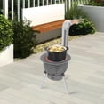 thumbnail image 3 of Wood Burning Stove, 16.9"Heavy-Duty Rocket Stove with 3 Furnace rings, Windproof Wood Camping Stove for Outdoor Cooking, Hiking, Backpacking, 3 of 11