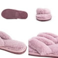 thumbnail image 3 of Fuzzy Flip Flop Slippers for Women Cute And Comfy Thong Slippers Squishy Lightweight For Indoor Outdoor Durable Anti-skid, 3 of 8