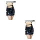 thumbnail image 2 of Sonducket Minifalda para mujer, banda elástica corta Sexy exquisita, decorativa, brillante, para actuación de niñas, vestido, ropa oscura Verde oscuro 2Conjunto, 2 of 6