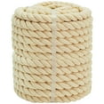 thumbnail image 1 of 100% Natural Cotton Rope (1 inch x 100 feet) Thick Twisted Strong Rope for Crafts, Sports Tug of War, Hammock, Home Decorating Rope, 1 of 1