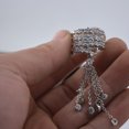 thumbnail image 4 of Guardurnaity Anillo de apertura para mujer, colgante de borla, joyería de mano de cristal decorativa, elegante decoración de vestir brillante Ropa, zapatos y accesorios Miscelánea Guardurnaity AP014824-01, 4 of 6