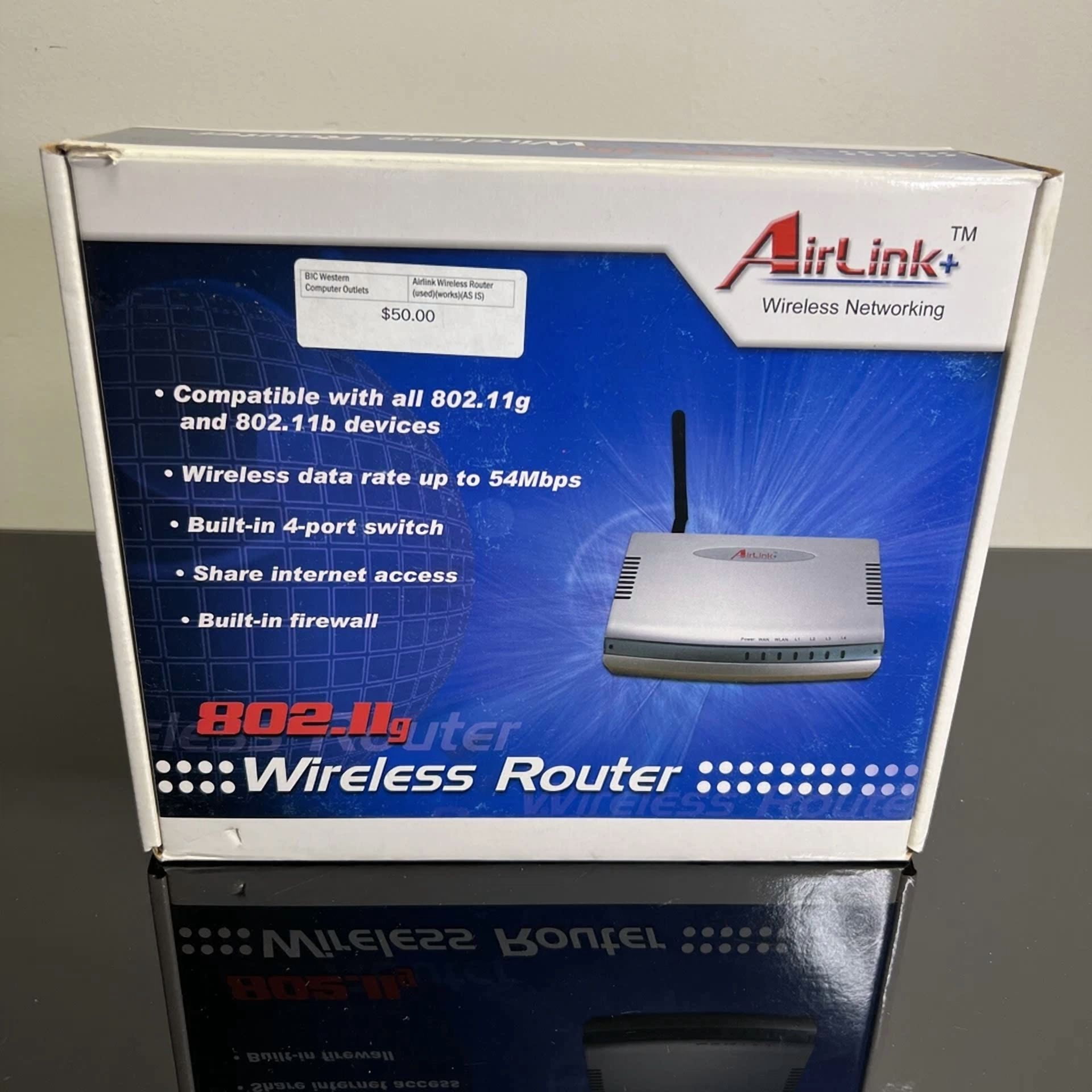 CRESTIN- Airlink+ Ar315W Networking Router 802.11G 802.11 B 54Mbps Built-In 4 Port Switch