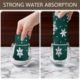 thumbnail image 6 of 6 Pcs Funny Kitchen Towels,Green Christmas Snowflake Pattern Microfiber Dish Towels,Kitchen Tea Towels,Kitchen Towel Set (18" X 26"), 6 of 7