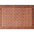 thumbnail image 1 of Ahgly Company Machine Washable Indoor Rectangle Traditional Sandy Brown Area Rugs, 2' x 5', 1 of 7