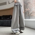 thumbnail image 6 of TIREOW Girls Wide Leg Sweatpants Elastic High Waist Baggy Sweat Pants Kids Fashion Lightweight Casual Loose Fit Pants, 6 of 6