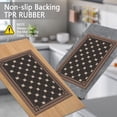 thumbnail image 3 of TECHVIDA Kitchen Rugs 2 Piece,kitchen mats for floor, Non-Slip Machine Washable Rugs,Vintage Kitchen Mat for Hallway Laundry Room Sink, 3 of 11
