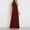 Wine, variant on Leesechin Maxi Dresses for Women Ladies Plus Size Cross Halter Neck Sleeveless Solid Color Cut Out Backless Flowy A Line Maxi Dress