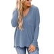 thumbnail image 1 of Tops De Manga Larga Con Cuello En V Para Mujer, Con Bolsillo En El Pecho, Lavables A Máquina, Sueltos, Informales, De Manga Larga, Para Ir De Compras A La Oficina, 1 of 4