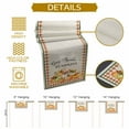 thumbnail image 5 of ERUNPONLY Vintage Thanksgiving Table Runner - 72 Inch Long Orange Pumpkins Rustic Fall Cotton and Linen Blended Dress Scarves Farmhouse Table Runner for Kitchen Dining, Coffee Table, 16" x 72", 5 of 8