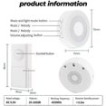 thumbnail image 5 of Wireless Doorbell, USB Powered IP55 Waterproof Doorbell with Night Light, 5 Level Volume, 5 of 5
