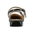 thumbnail image 3 of Journee Womens Gretchenn Wide Width Multi Strap Square Toe Mary Jane Flats, 3 of 9