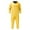 Yellow, variant on Onesie Pajamas for Women Onesie Adult Zipper Hooded Solid Color Onesie Pajamas Soft One Piece Pajamas