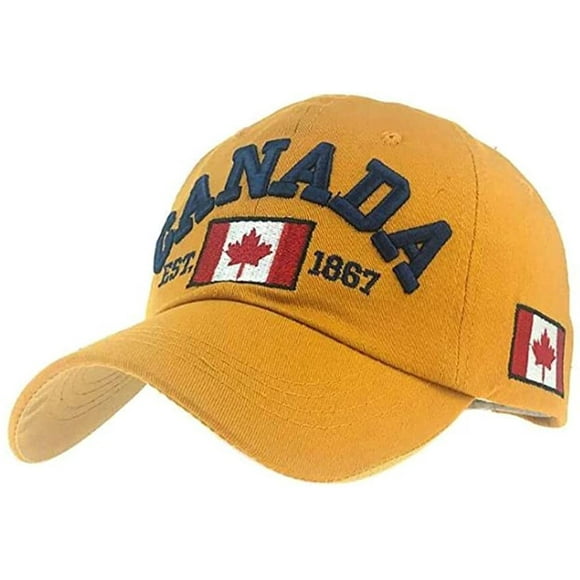 Canada Flag Cap Adjustable Baseball Cap Canada Day Embroidered Maple Leaf Cap Men/Women Baseball Cap Canada Hat