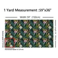 thumbnail image 3 of Homewish Rustic Floral Flower Fabric by the Yard 1 Yard, Leaf Plant Botanical Room Decor Fabric by the Yard, Teens Kids Female Adult Sewing Fabric, Microfiber Bedroom Decor, 3 of 6