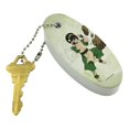 thumbnail image 2 of Avatar the Last Airbender Toph Floating Keychain Oval Foam Fishing Boat Buoy Key Float, 2 of 4
