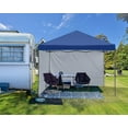 thumbnail image 4 of ABCCANOPY 10ft x 10ft Easy Pop up Outdoor Canopy Tent With 2 Side Walls, Navyblue, 4 of 5