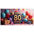 thumbnail image 6 of Golden Stars Happy 80th Birthday Celebration Banner for Party Backdrop and Decorations Ideal for Photography Background Birthday Party Supplies, 6 of 7