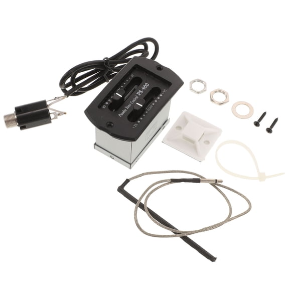 HOMEMAXS Acoustic Guitar Pickup Compatible With 2-Band  equalizer No Battery Needed For Classical Guitars Featuring Piezo Preamp And Digital Tuner System