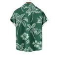 thumbnail image 5 of ZRGHAOYLQ Men's Slim Fit Palm Tree Printed Hawaiian Button-Down Dress Shirt Short Sleeve Lapel Beach Tshirts Plus Size Summer Tropical Vacation Shirts, 5 of 5