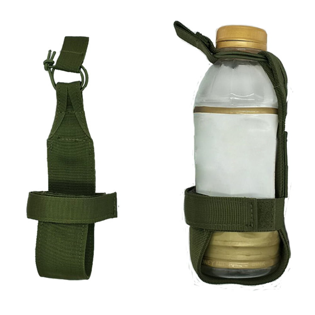Nylon Water Bottle Holder Belt Carrier Pouch Tactical Hiking Camping Molle Bag 