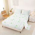 thumbnail image 2 of Manfei Green Princess Bowknot Bed Sheets,Fashion Bow Tie Full Size Sheets,4-Piece,1 Flat Sheet,1 Fitted Sheet and 2 Pillowcases, 2 of 6