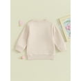 thumbnail image 4 of Bagilaanoe Toddler Baby Girl Casual Sweatshirt Long Sleeve Letter Print Pullover 6M 12M 18M 24M 3T 4T Kids Fall Loose Tee Tops, 4 of 9