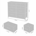 thumbnail image 5 of ACCVER Dresser for Bedroom 8 Storage Drawer, Fabric Closet Chests Organizer Tower with Wooden Top Metal Frame for Living Room Hallway Entryway, 5 of 6