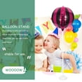 GETAJGHSD White Plastic Balloon Stand Kit for Party Decorations ...