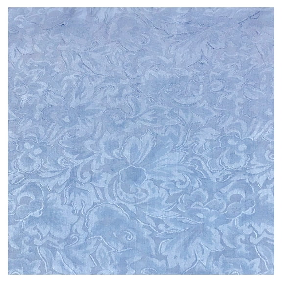 WYOMING TRADERS Jacquard Slate Blue Regular Silk Scarf (JSL)