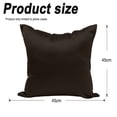 thumbnail image 2 of Funda de almohada de satén puro de doble cara para cabello y piel, funda de almohada cuadrada de 2 piezas de 45x45cm con cremallera, 2 of 6
