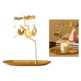 thumbnail image 4 of Rotating Candle Holder - Tea Light Candle Holder with Tray - Carousel Candle - Candlesticks for Home Table Desktop Dinner , Moon F, 4 of 8