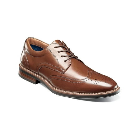 

Men s Nunn Bush Centro Flex Wingtip Oxford Party Shoes Cognac 84983-221