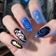 thumbnail image 5 of 9 placas de estampado de uñas con elementos mágicos, cartas del tarot, diseños de uñas, plantillas para manicura con diseño de luna y estrella, plantilla para uñas con diseño de bola, 5 of 7