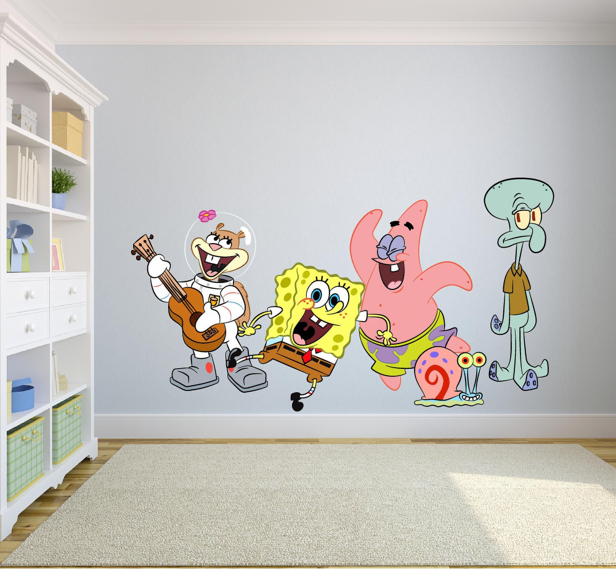 45 New SPONGEBOB SQUAREPANTS WALL DECALS Kids Bedroom Stickers Room Decorations