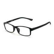 Cyxus TR90 Ultralight Computer Glasses for Blocking Blue Light UV Reduce Eyestrain Headache, Transparent Lens Black Frame Gaming Eyewear