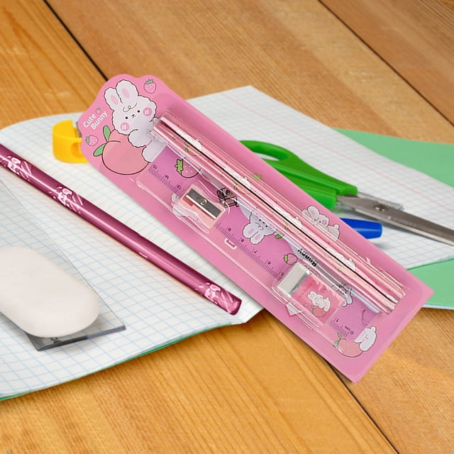 Back to School Supplies LSLJS Five Piece Set Of Stationery Set for The Start Of The School Season Gift for Elementary School Students Learning Supplies Kindergarten Prizes Children's St