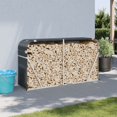 thumbnail image 1 of vidaXL Log Holder Anthracite 180x45x100 cm Galvanised Steel, 1 of 5