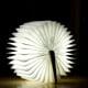 thumbnail image 2 of Libro de lámparas, luz de ambiente plegable de gran tamaño, luz de noche LED novedosa, lámpara de mesa de madera recargable de gran capacidad USB, 2 of 5